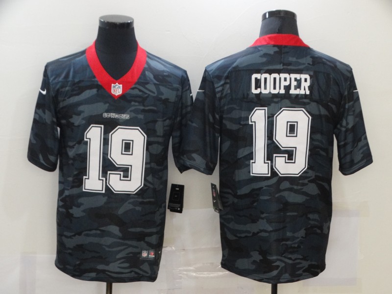 Men's Dallas Cowboys Amari Cooper #19 Gray Camouflage Jersey